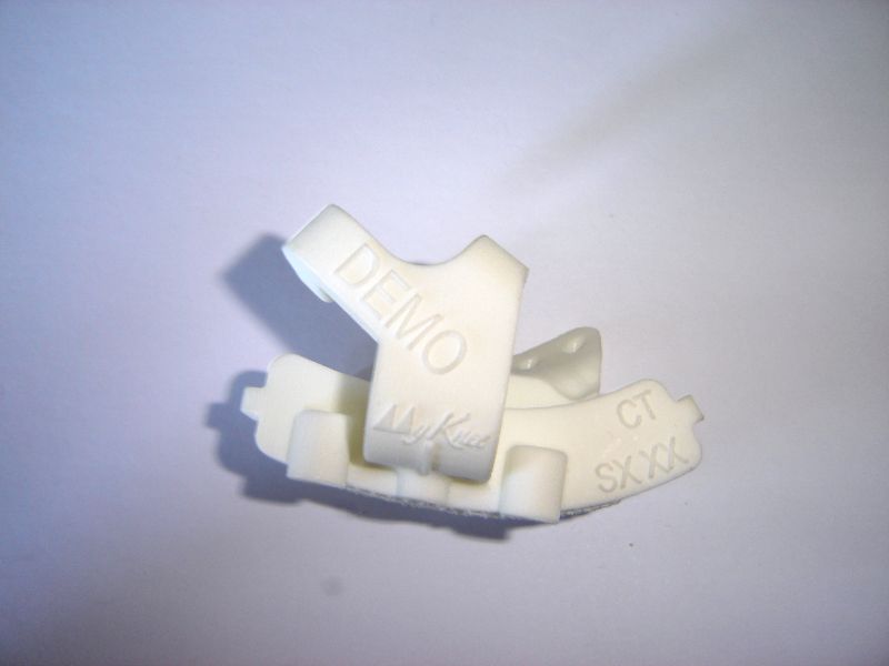 Top down view of tibial block